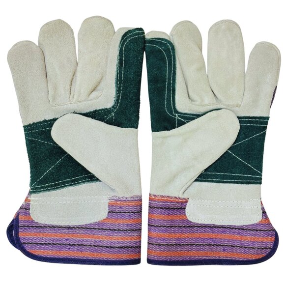 PAKNADA Cowhide leather Double Palm Gloves 3Pairs for farming Industrial Outdoor - Picture 4 of 10